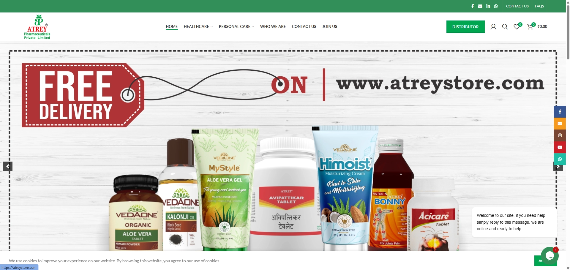 Atrey Store Ecommerce Website